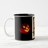Vintage Halloween Nightmare Tweekleurige Koffiemok (Links)