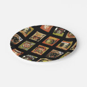 Vintage Halloween Papieren Bordje (Gekanteld)