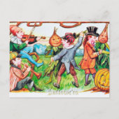 vintage Halloween party spooky Feestdagenkaart (Voorkant)