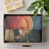 Vintage Halloween pompoen kinder Tissuepapier (Geschenk)