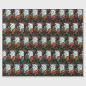 Vintage Halloween-pompoenpartij Cadeaupapier (Vlak)