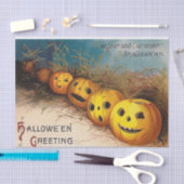 Vintage Halloween-pompoenpartijweefsel Tissuepapier (Craft)