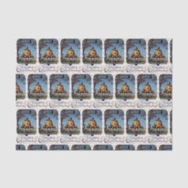 Vintage Halloween-pompoenpartijweefsel Tissuepapier