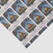 Vintage Halloween-pompoenpartijweefsel Tissuepapier (Detail)