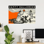 Vintage Halloween Poster (Thuiskantoor)