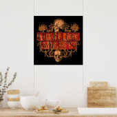Vintage Halloween Poster (Keuken)