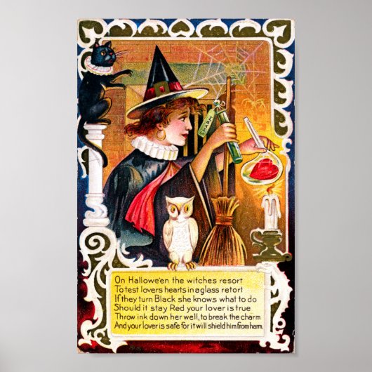 Vintage Halloween Poster (Voorkant)