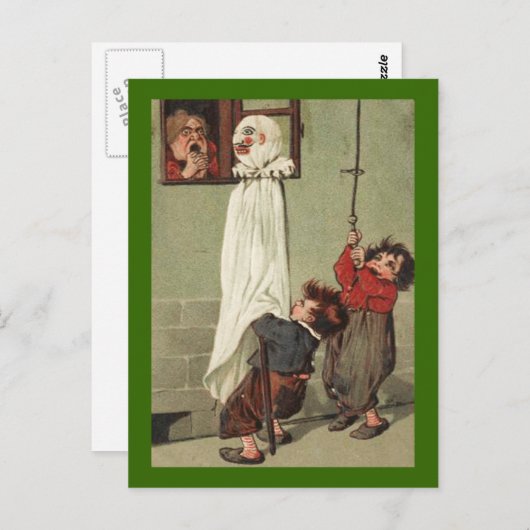 Vintage Halloween Pranksters Briefkaart (Voorkant / Achterkant)