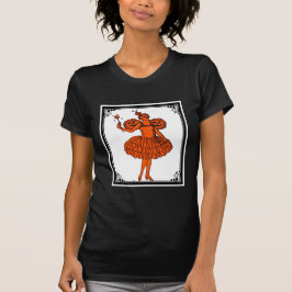 Vintage Halloween Pumpkin Fairy T-shirt