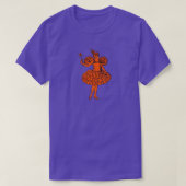 Vintage Halloween Pumpkin Fairy T-shirt (Design voorkant)