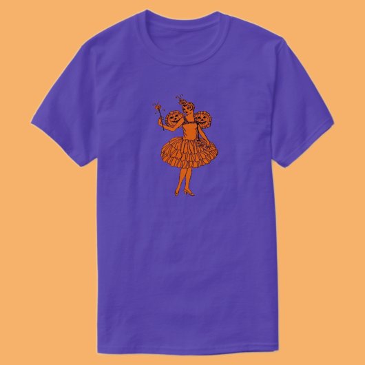 Vintage Halloween Pumpkin Fairy T-shirt
