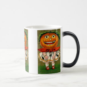 Vintage Halloween Pumpkin Head Mok