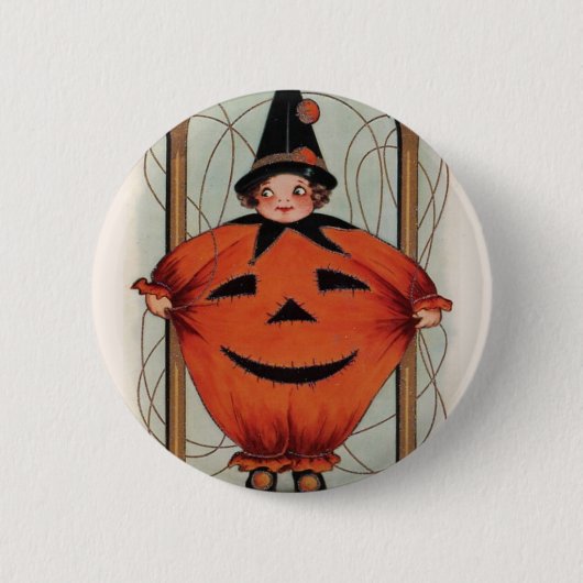 Vintage Halloween Ronde Button 5,7 Cm (Voorkant)