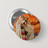 Vintage Halloween Ronde Button 5,7 Cm (Voorkant /achterkant)