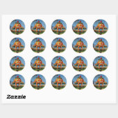 Vintage Halloween Ronde Sticker (Vel)