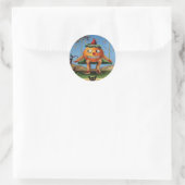 Vintage Halloween Ronde Sticker (Tas)