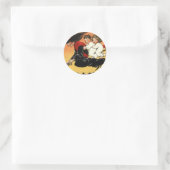 Vintage Halloween Ronde Sticker (Tas)
