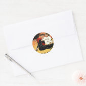 Vintage Halloween Ronde Sticker (Envelop)