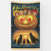 Vintage Halloween Spandoek (Verticaal)