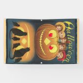 Vintage Halloween Spandoek (Horizontaal)