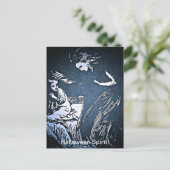 Vintage Halloween Spirit Briefkaart (Staand voorkant)