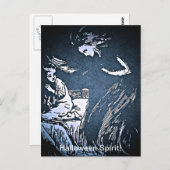 Vintage Halloween Spirit Briefkaart (Voorkant / Achterkant)