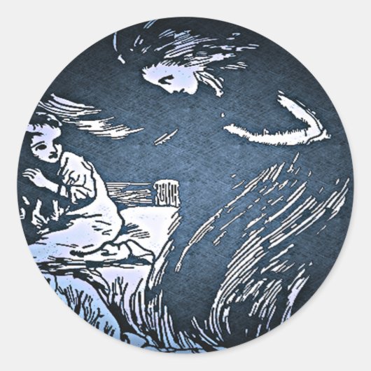 Vintage Halloween Spirit Sticker (Voorkant)