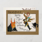 Vintage Halloween Spooks Briefkaart (Voorkant / Achterkant)