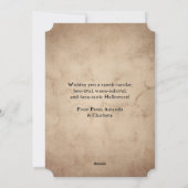 Vintage Halloween Spooky Pumpkin Feestdagenkaart (Achterkant)