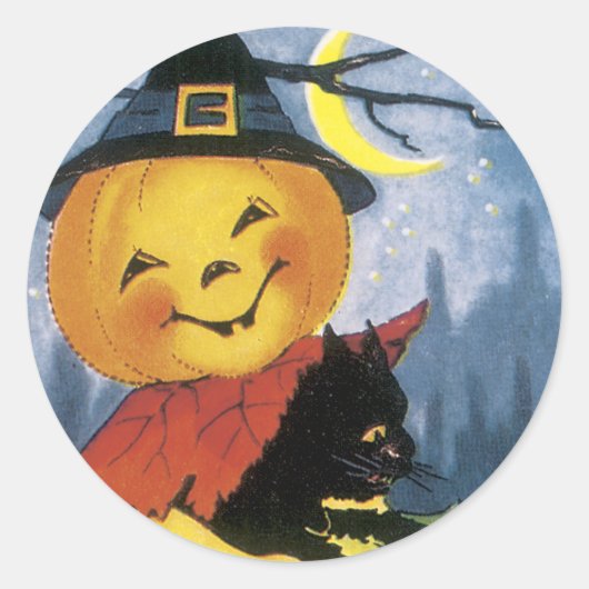 Vintage Halloween Stickers (Voorkant)