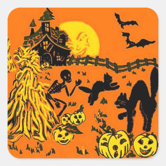 Vintage Halloween Stickers