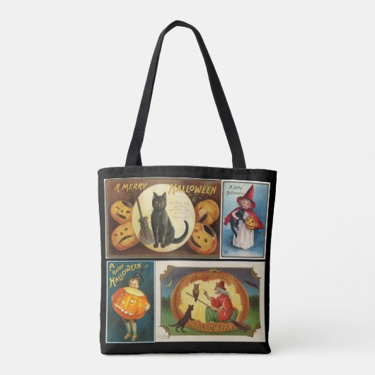 Vintage Halloween Tote Bag (Achterkant)