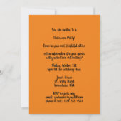 Vintage Halloween Trick or treat Skeleton Kaart (Achterkant)