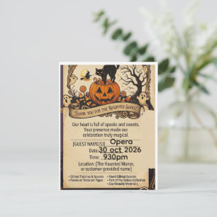 vintage halloween uitnodiging griezelig soiree ui