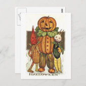 Vintage Halloween Veggies Briefkaart (Voorkant / Achterkant)