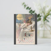 vintage-halloween-vrouwelijk briefkaart (Staand voorkant)