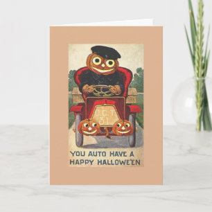 Vintage Halloween Wenskaart Kaart