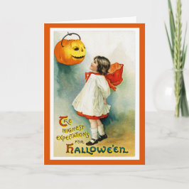 Vintage Halloween Wenskaart Kaart