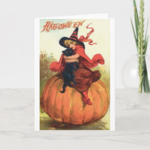 Vintage Halloween Wenskaart Kaart