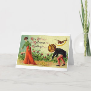 Vintage Halloween Wenskaart Kaart