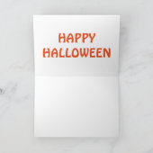 Vintage Halloween Wenskaart Kaart (Binnen)