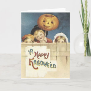Vintage Halloween Wenskaart Kaart