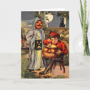 Vintage Halloween Wenskaart Kaart