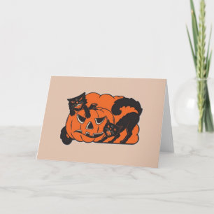 Vintage Halloween Wenskaart Kaart