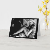 Vintage Halloween Wenskaart Kaart (Gele Bloem)