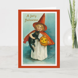 Vintage Halloween Wenskaart Kaart