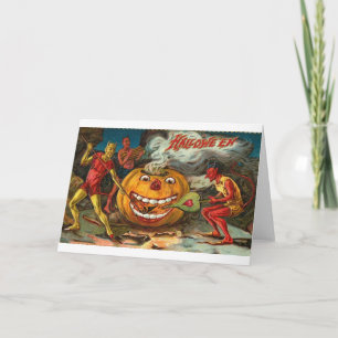 Vintage Halloween Wenskaarten Klassieke Posters Kaart