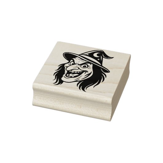 Vintage Halloween Witch Rubber Stamp Rubberstempel (Stempel)