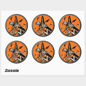 Vintage Halloween Witch Sticker (Vel)