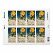 Vintage Halloween Witch Sticker (Full Sheet)